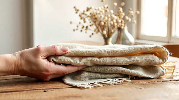 Mouchoirs en tissu bio unis : élégance et durabilité dans votre routine quotidienne